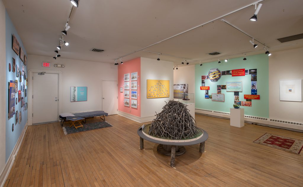 Photo of the exhibition of Lefkowitz’s Nirthfolde project