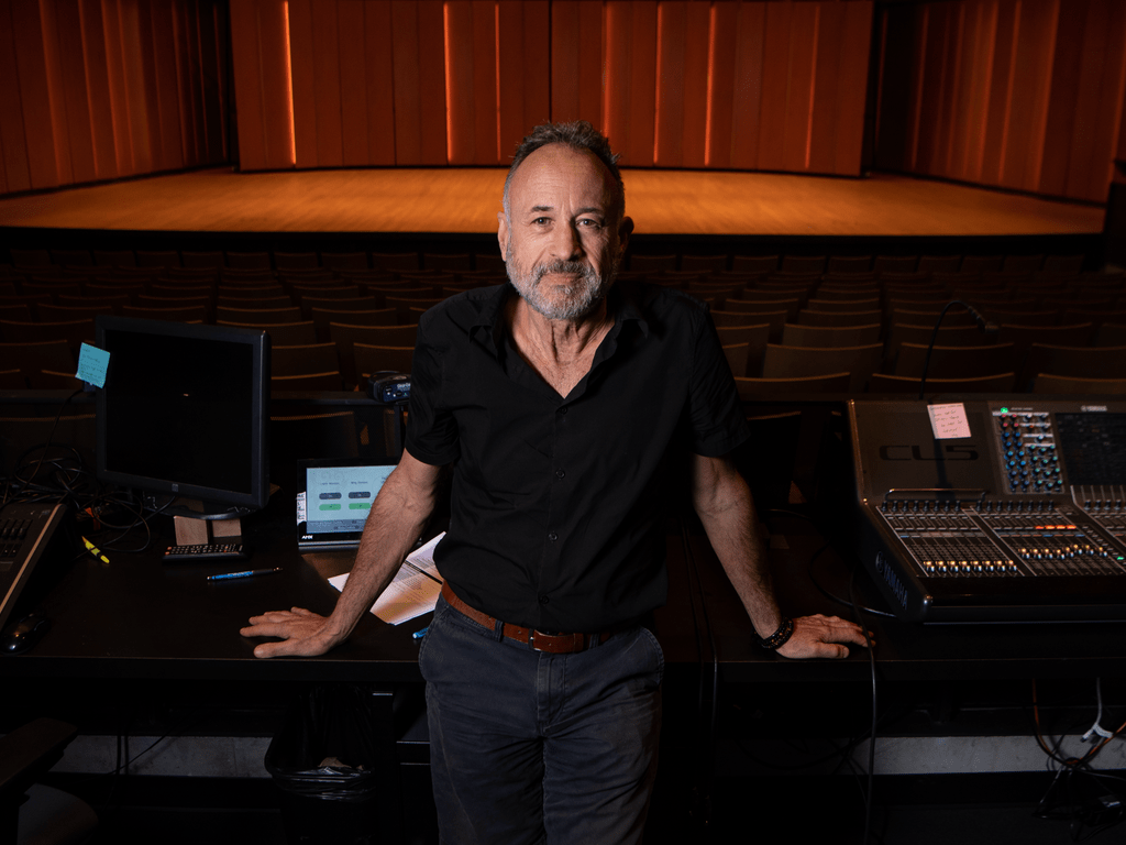 Matthew Zimmerman in the Kracum sound booth