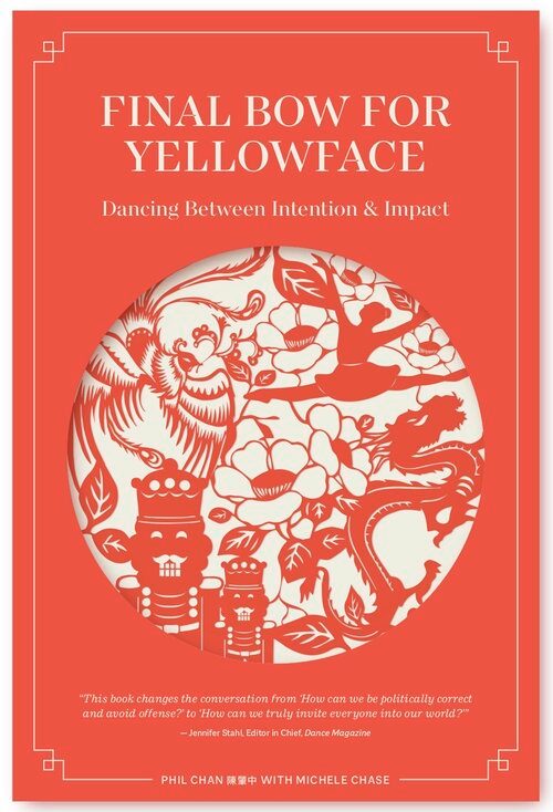 The bright red cover of Phil Chan's book, Final Bow for Yellowface