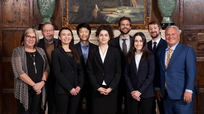 The Carleton Innovation Scholars Program (ISP) team gathers for a group photo.