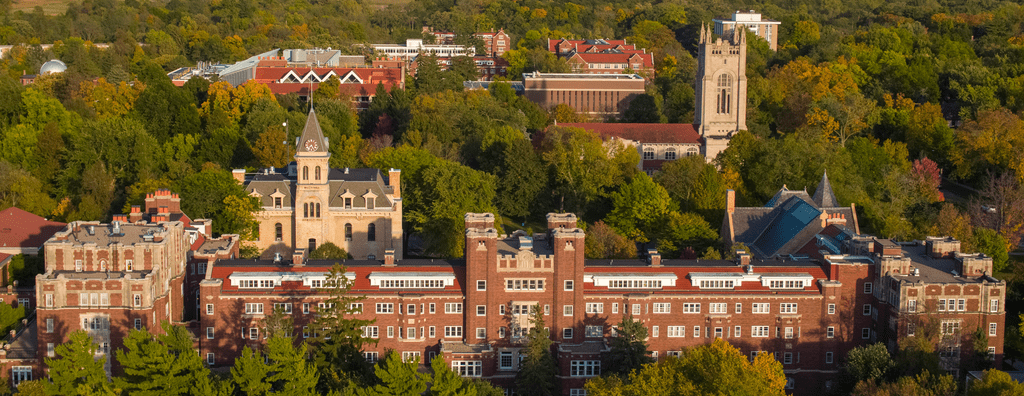 Carleton College campus from the west.