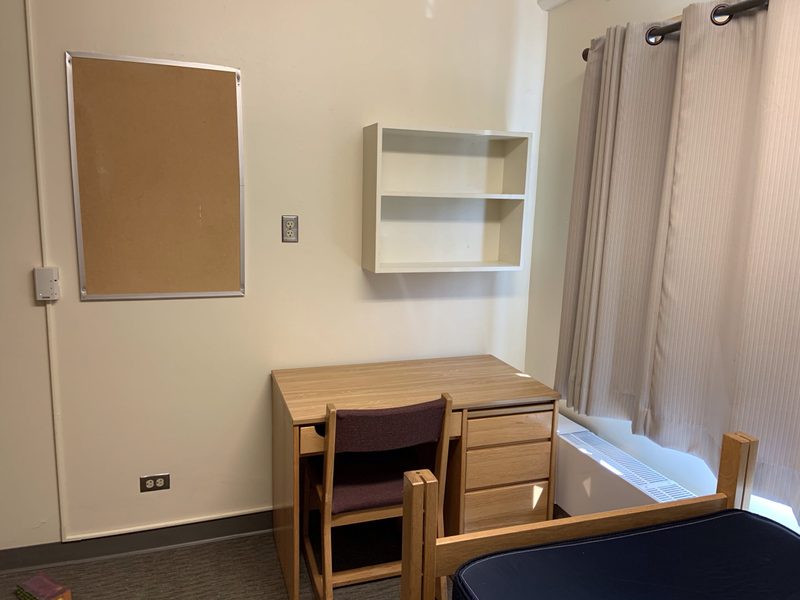 Myers Single Room-Desk & Bookshelf