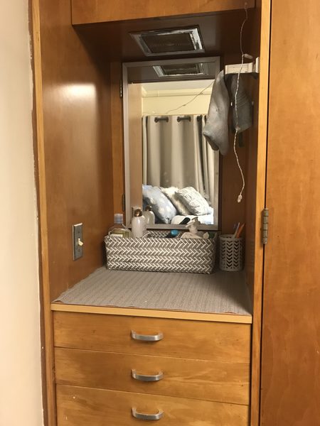 Myers Single Room Decorated Closet Space