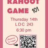 Kahoot Game 101