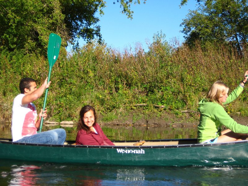 Canoeing in the Upper Iowa River CANOE Carleton College
