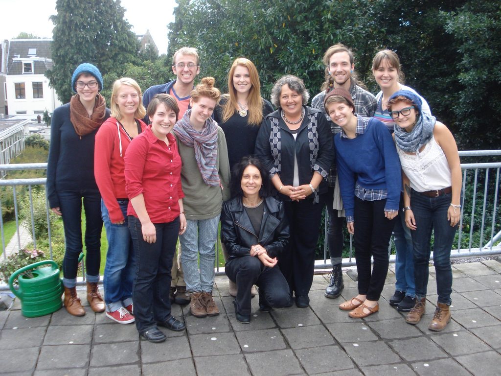 Rosi Braidotti with WGSE students, Utrecht