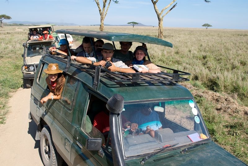 Students on safari