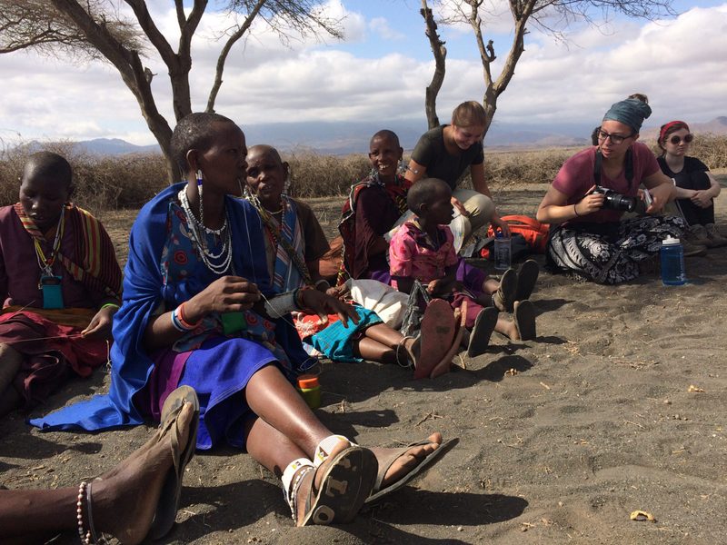Beading with Maasai Women