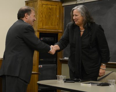 Christa Tiefenbacher-Hudson meets with Steven Poskanzer