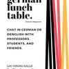German lunch table poster