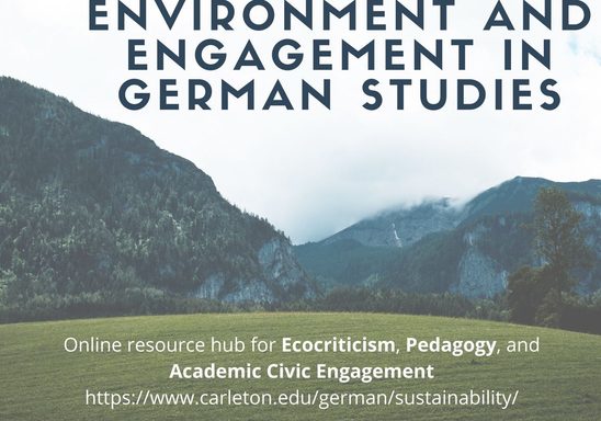 Environment and Engagement in German Studies Website
