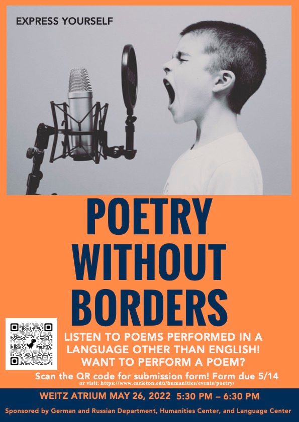 Poster for poetry without borders