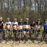Carleton and St Olaf Racers after the 2016 Ken Woods Road Race