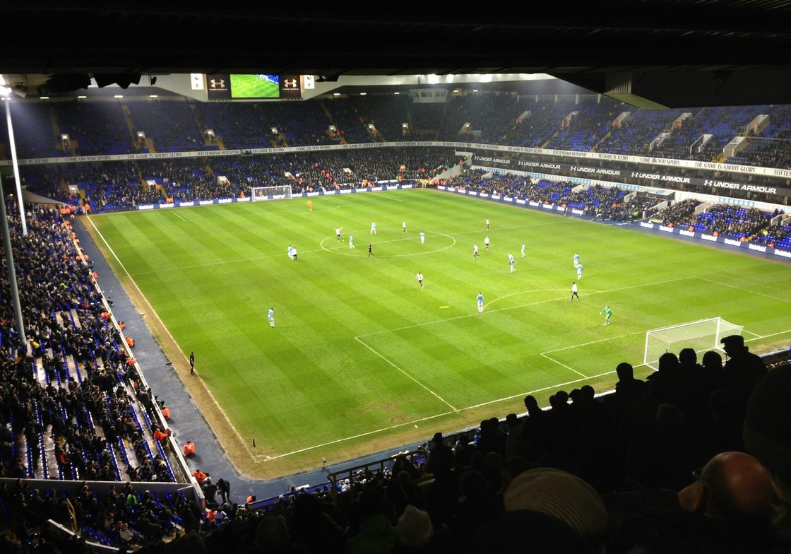 At the Tottenham Hotspurs Football Match