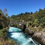 Huka falls near Lake Taupo, New Zealand - Winter 2017
