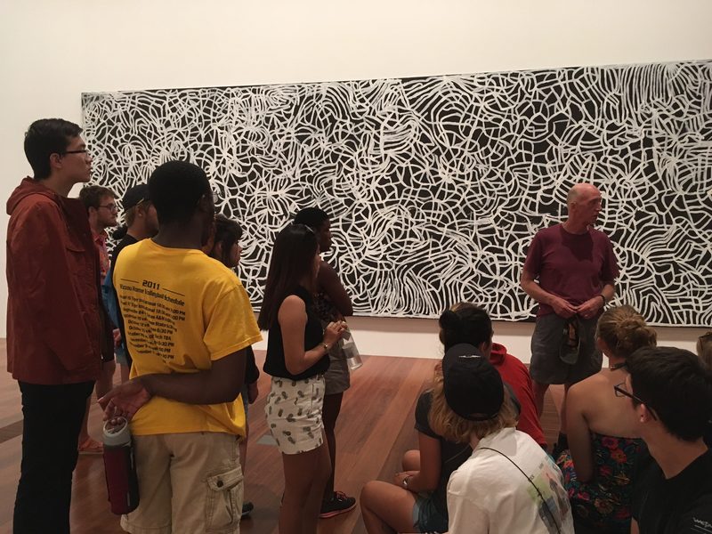Fred discusses Aboriginal art history at The Who's Afraid of Color exhibition - Wi17