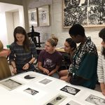 Final critiques in the print class - Winter 2017