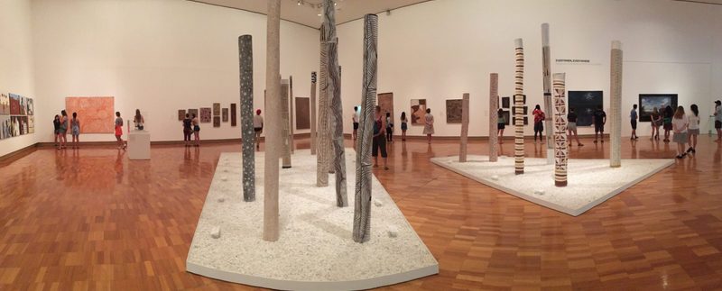 Checking out the Brisbane art galleries on our last days - Winter 2017
