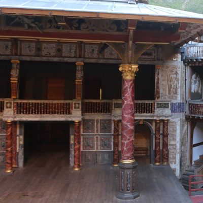 Interior of Shakespeare's Globe Theater, London