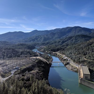 Looking South from Shasta Dam