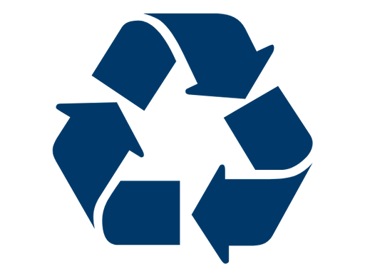 blue recycle icon