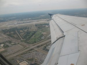 in flight