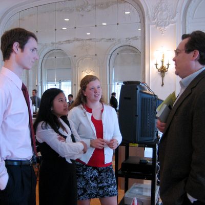 Students Speaking with David Dixon