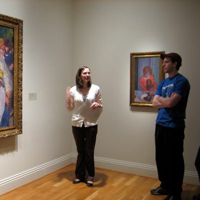 Students Admiring Renoir Painting