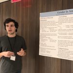 Ben Windley-Daoust presenting his research at MULS