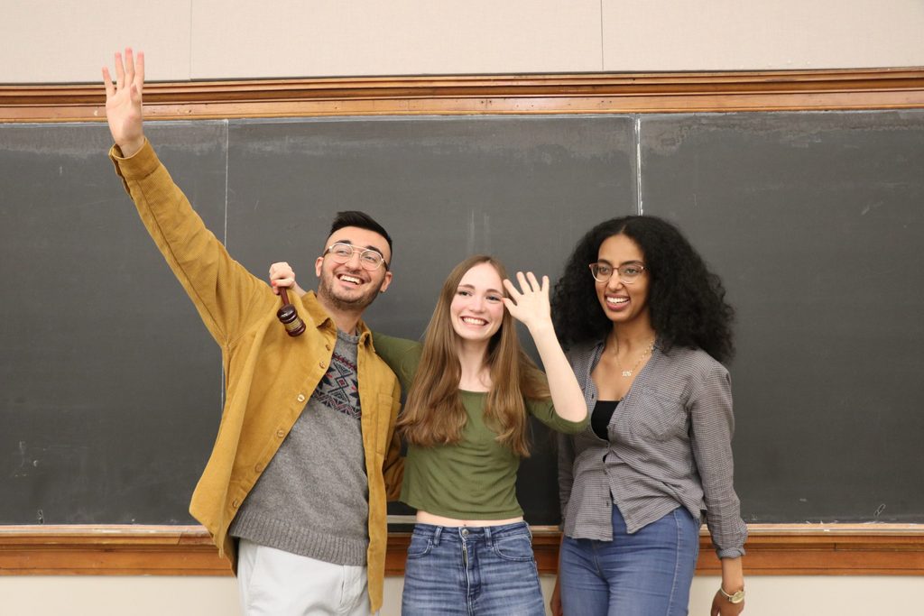 Execs waving goodbye