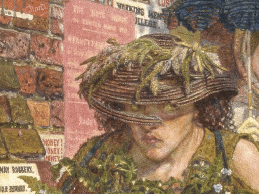 person with odd hat
