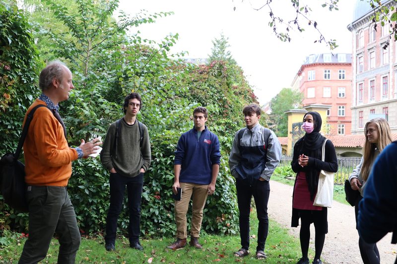 Carleton Students with Danish Professor in Copenhagen
