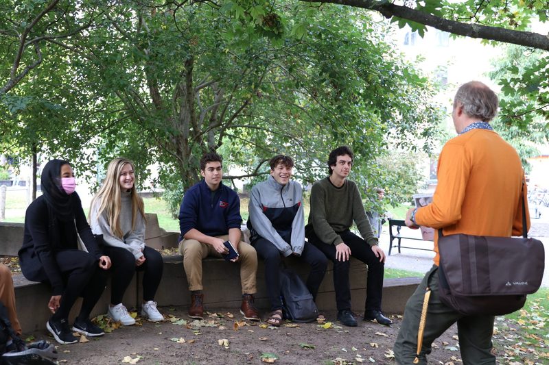 Students and Professor in Copenhagen