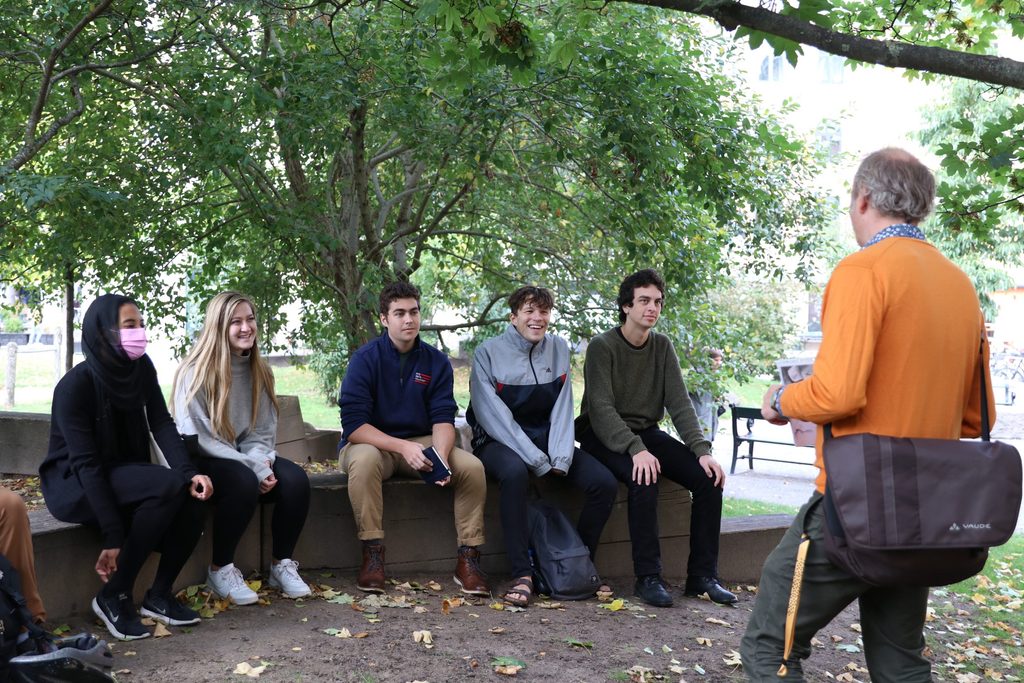 Students and Professor in Copenhagen
