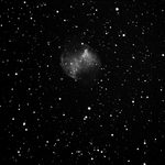 Dumbbell Nebula M27 B&W