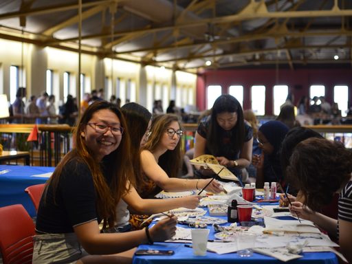 Fan Painting at International Fest