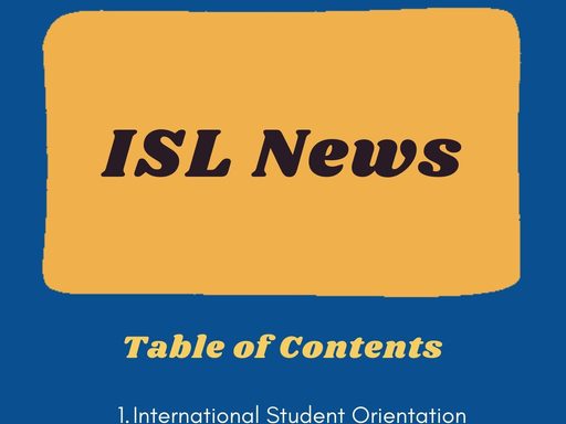 ISL newsletter fall 2021 table of contents