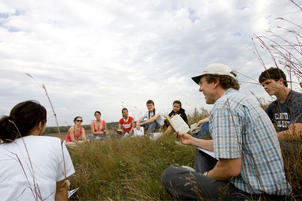 Mike Kowalewski with class at McKnight Prairie.