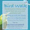 Bird walk informational poster