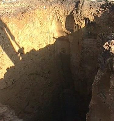 turbine foundation hole