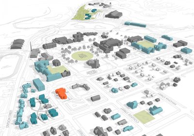 3D map of the Carleton campus