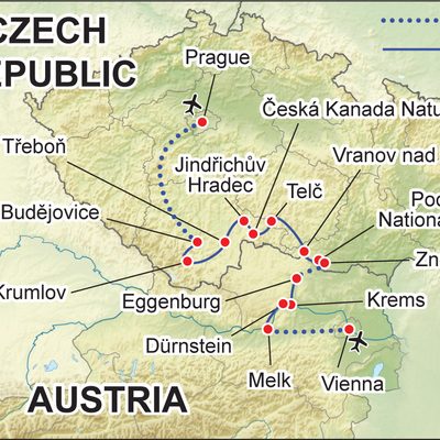 Map of this itinerary