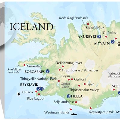 Ultimate Iceland Itinerary map