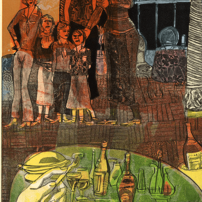 Warrington Colescott: Tadzio – Perlman Teaching Museum – Carleton College