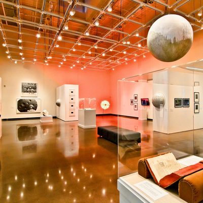 artworks in a museum gallery