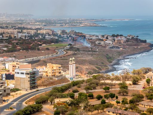 Aerial view of Dakar