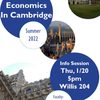 Economics in Cambridge Information Session