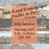 French & Francophone Studies in Paris Information Session