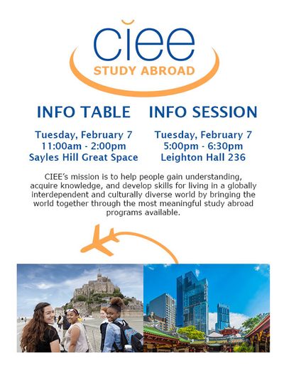 W23 CIEE Info Table & Session