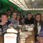 Students with Professor Greg Marfleet at Can Can Wonderland